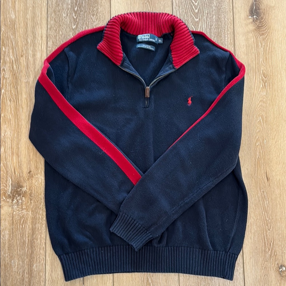 Ralph Lauren Navy and Red Sweater
